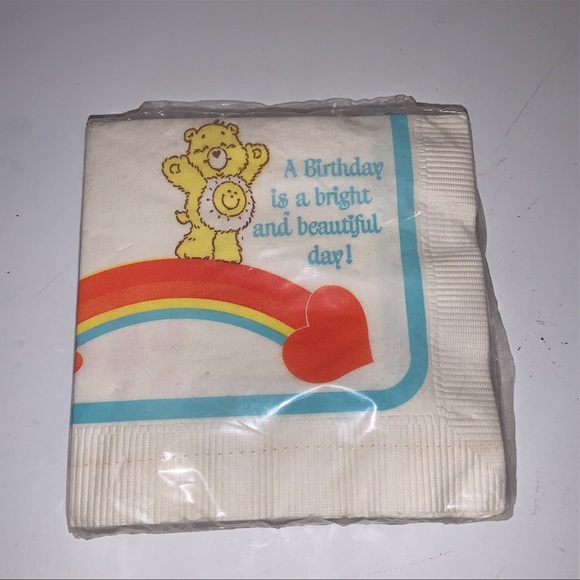 16 Care Bear beverage napkins - Picture 1 of 2